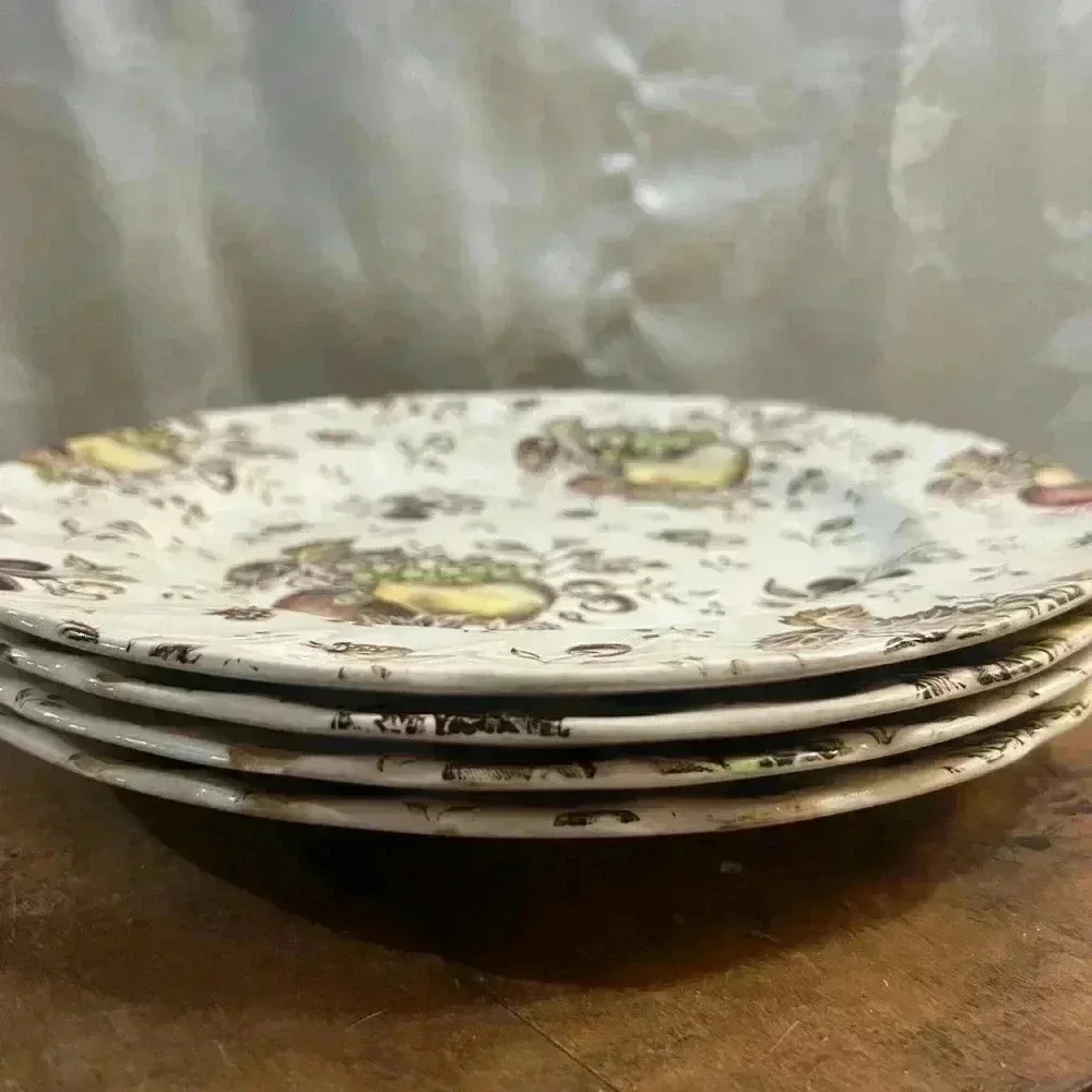 Johnson Brothers Autumn Delight 10" Round Dinner Plates Vintage Set of 4 - Picture 2 of 6